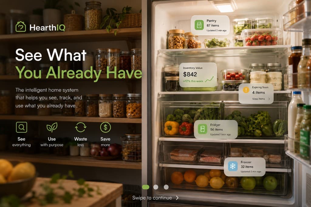 HearthIQ intelligent inventory — see what you already have